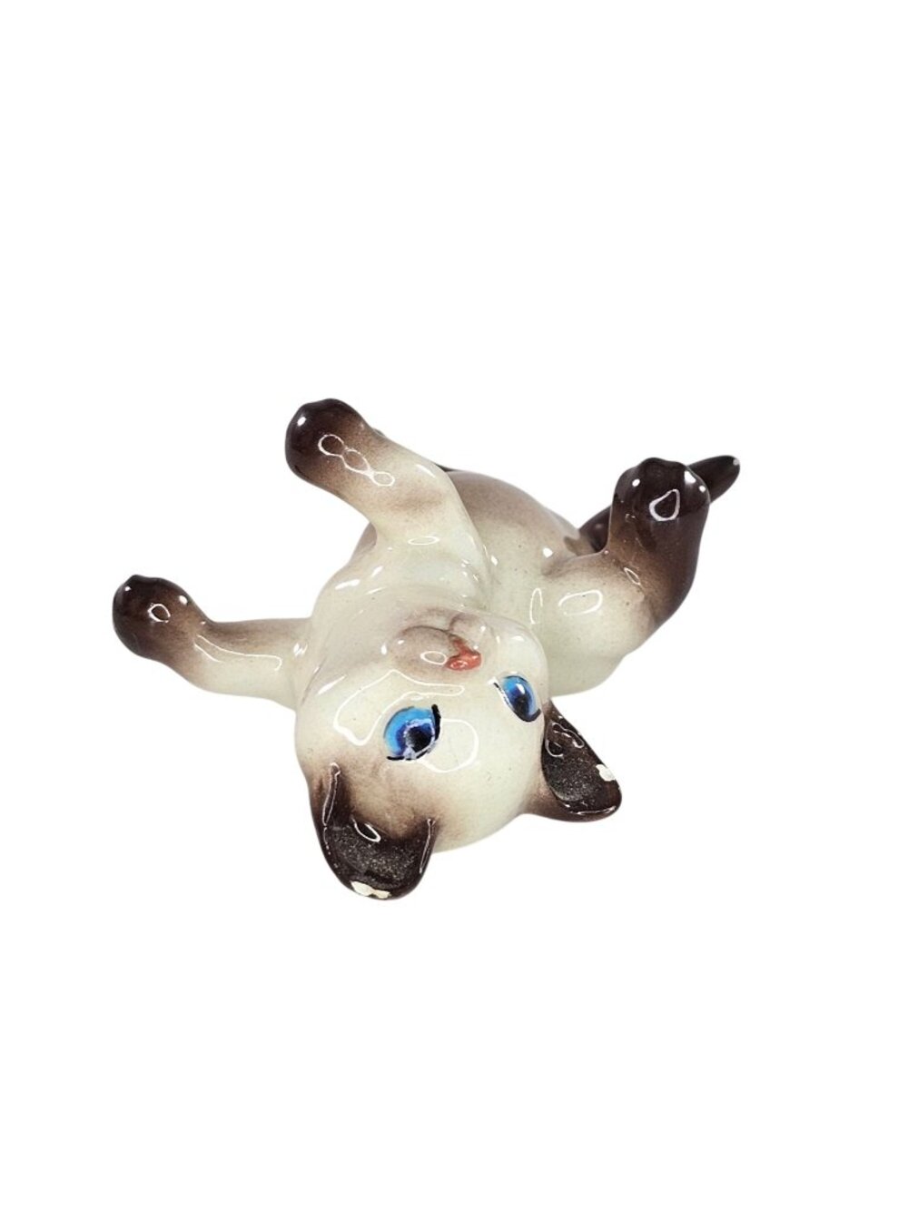 Vintage Hagen Renaker Kitten Lying On Back #3331 Specialty Line *Chipped*